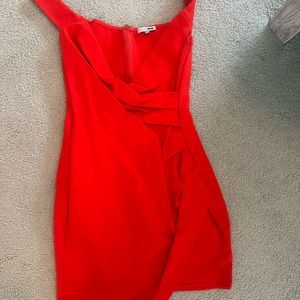 Off the shoulder NEVER WORN red dress